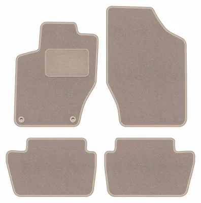 Immagine prodotto di Tappetini in moquette per Citroen C4 II 2010-2018 (hatchback/station wagon) – set 4 pezzi, beige, su misura – Wielganizator LUX