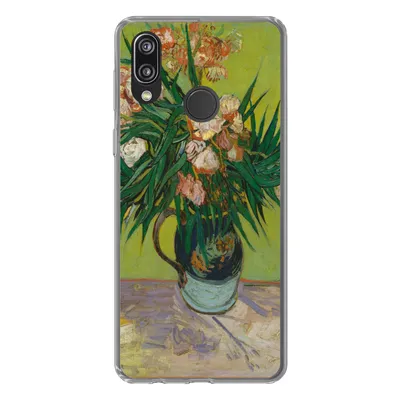 Produktbild von MuchoWow® Handyhülle Schutzhülle Hülle für Huawei P20 Lite (2020) Der Oleander - Vincent van Gogh Silikon Softcase Handy Hülle - Kartenhalter