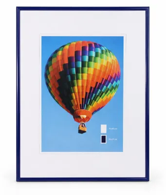 Produktbild von Ideal Life Kunststoff Bilderrahmen Wanddeko Collage Poster Bilder Foto Rahmen - Farbe: Blau | Format: 30x40