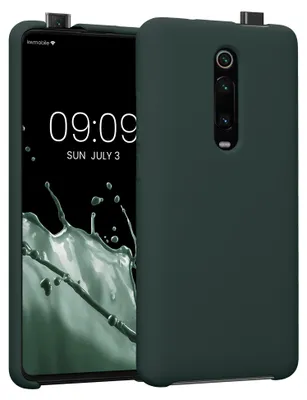 Produktbild von kwmobile Handyhülle für Xiaomi Mi 9T (Pro) / Redmi K20 (Pro) Hülle - Case Silikon - Kabelloses Laden - Schutzhülle Cover in Moosgrün