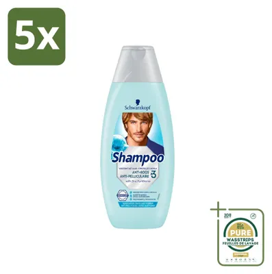 Produktbild von 5 x  Schwarzkopf Anti-Schuppen Shampoo mit Aloe Vera - 400 ml - Vorratspackung - 5 Stücke