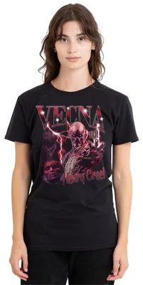 Zdjęcie produktu dla Koszulka damska "Stranger Things", motyw Vecny Creela, czarna, rozmiar M