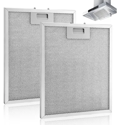 Imagen del producto de Filtros para campana extractora, de 5 capas, de metal, de 320 x 260 mm, paquete de 2 unidades, para la cocina