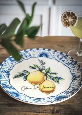 Image de Hermia Concept, ODL0003, set de plats de service (6 pièces), jaune, 100 % CÉRAMIQUE, 26 x 26 x 2 cm