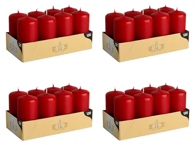 Produktbild von Rote Paraffinkerzen, 50 mm x 100 mm (32 Stück)