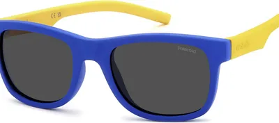 Produktbild von Polaroid Kinder PLD 8020/S Blue yellow 46/18/125 Kinder Sonnenbrillen