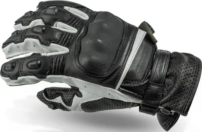 Image de Lindstrands Holen Gants de moto, noir/blanc, 10