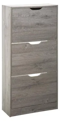 Immagine prodotto di Armadio per scarpe con 3 cassetti, grigio, per la conservazione