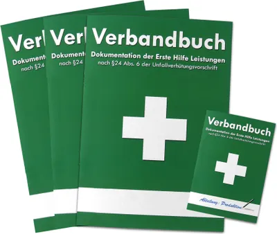Produktbild von 3er-Pack Verbandbuch für Betriebe & Organisationen DIN A5