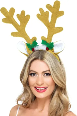 Produktbild von Rentier-Haarreif Weihnachten braun - Einheitsgröße