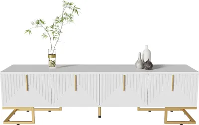 Produktbild von Lowboard, 170/40/45 cm, TV-Schrank, Fernsehtisch, Fernsehschrank für Wohnzimmer, stehend, matt