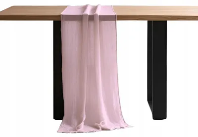 Produktbild von Tischläufer Für Tisch, Bank, Bankett- Und Küchentisch 90×340 Cm, Puderrosa
