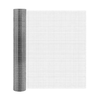 Produktbild von 1m x 25m Silber Volierendraht Maschendrahtzaun Maschendraht Drahtzaun Drahtgitter verzinkt Maschengröße 12x12mm Kaninchendraht Hühnerdraht