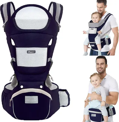 Produktbild von Welikera 6 in 1 Hüftsitz für 0- 36 Monat Babys, Ergonomisch, Atmungsaktive, Weicher