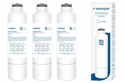 Produktbild von Wessper Kühlschrank Wasserfilter 3er Set – Ersatz für Samsung DA29-00020B HAF-CIN