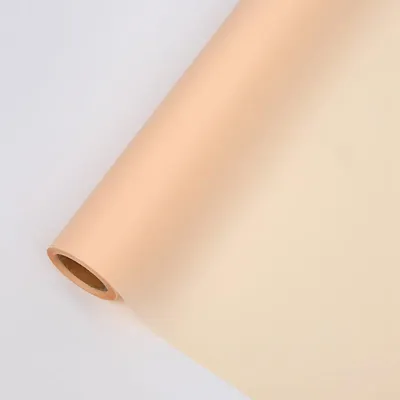 Produktbild von Matte Blumenfolie - „Matte 90er“ - Pfirsich - Rolle 58 cm x 20 m