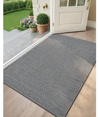 Productafbeelding van Schoonloopmat binnen, grijs, 92x142 cm. Schoonloopmat binnen, grijs, 90x140 cm