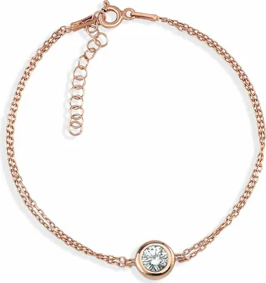 Produktbild von Dkeniz Armband 925/- Sterling Silber rosévergoldet Solitär