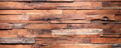 Produktbild von Fototapete - Wooden Wall 375x150cm - Vliestapete
