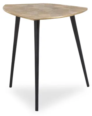 Salontafel aus Metall, Gold, Ø 40 cm, Höhe 40 cm