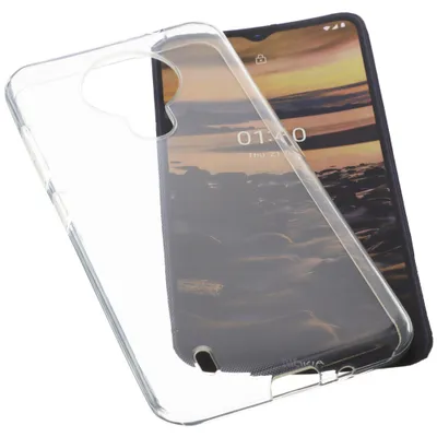 Produktbild von foto-kontor Hülle kompatibel mit Nokia 1.4 Tasche Gummi TPU Schutz Handytasche transparent
