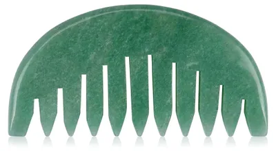 Produktbild von Gua Sha Jade Kamm zur natürlichen Kopfhautmassage