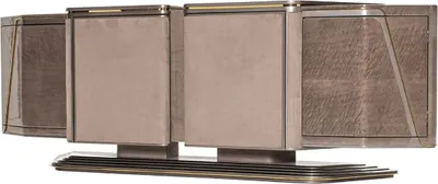Produktbild von Casa Padrino Luxus Sideboard Grau / Gold 251 x 50 x H. 86 cm - Massivholz Schrank mit 4 Türen - Luxus Möbel - Hotel Möbel - Luxus Einrichtung
