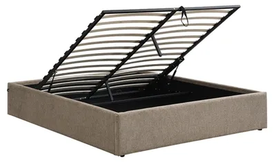 Immagine prodotto di Calicosy - Letto contenitore 140x190 cm in tessuto mélange - ALIX