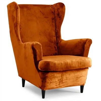 Immagine prodotto di Coprisedia in velluto Coprisedia elasticizzato Coprisedia poltroncina Coprisedia, arancione