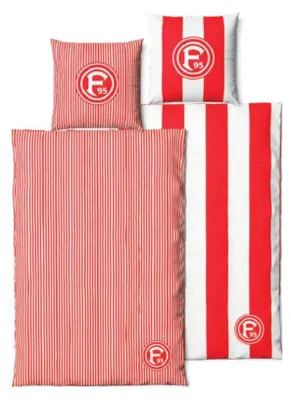 Produktbild von Fortuna Düsseldorf Wendebettwäsche "Streifen"