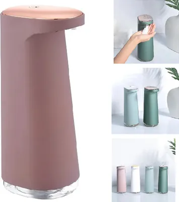 Produktbild von Seifenspender Automatisch,450ml Berührungsloser Schaumseifenspender,IPX4 automatische seifenspender mit Sensor,Rosa