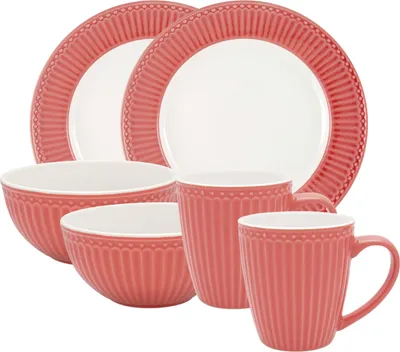 Produktbild von Greengate Alice Frühstücksset coral Set6