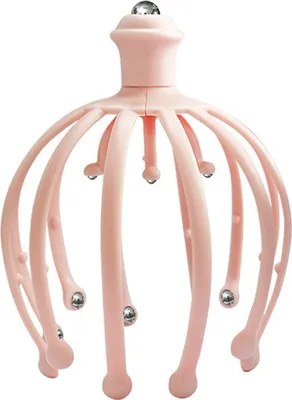 Produktbild von Octopus-Kopfmassagegerät mit 12 Massagekrallen, tragbares ergonomisches Design, einfache Bedienung, Tiefenmassagegerät für die Kopfhaut