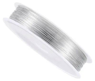 Kupferdraht 26 Gauge, 0,4 mm, 9 m, silberfarben, für DIY-Basteln