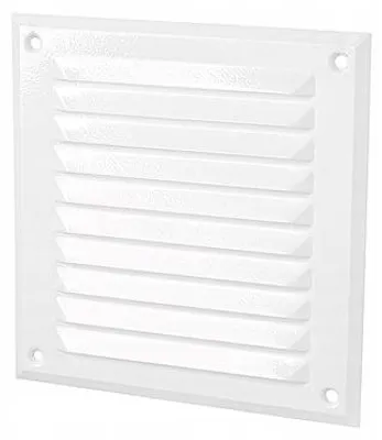 Obrázek produktu pro Dospel Ventilační mřížka 175x175 mm hliníková bílá se síťkou