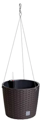 Zdjęcie produktu dla Doniczka wisząca RATO ROUND + wkładka, 25,6 cm - umbra