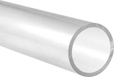 Obrázok produktu pre Kruhová PVC rúrka, vnútorný priemer 43 mm, vonkajší priemer 50 mm, priehľadná, dĺžka 0,3 m