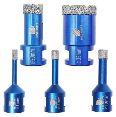 Zdjęcie produktu dla Zestaw wierteł diamentowych 6-35 mm do wiercenia w płytkach, granicie, marmurze, gwint M14