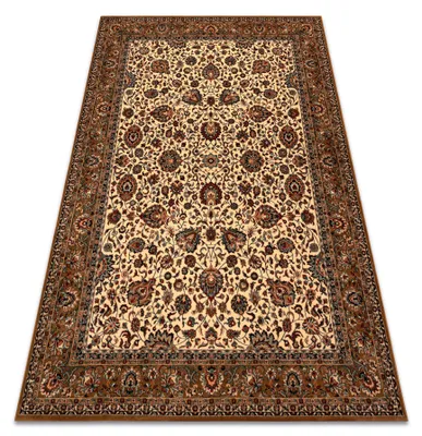 Imagen del producto de Alfombra de lana KASHQAI 4362 103 Flores, marco / burdeos beige 200x300 cm