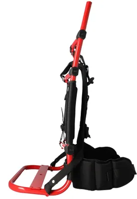 Image de STUBAI Civière de charge jusqu'à 35 kg | 1,8 kg léger | Civière de charge avec cadre en aluminium et système de ceinture, civière dorsale pour la randonnée, l'alpinisme, convient pour les travaux forestiers et en hauteur, les secouristes