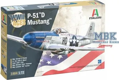 Produktbild von ITALERI IT1484 North American P-51D Mustang "WWII Aces"