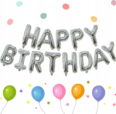 Immagine prodotto di Palloncini con le lettere Happy Birthday decorazione festa di compleanno set di palloncini