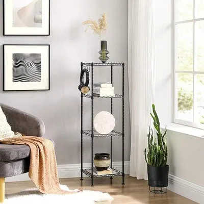 Obrázek produktu pro Stojanová knihovna 30 x 30 x 102 cm, dřevěná dekorace na zeď