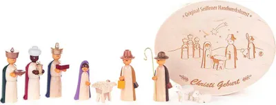Productafbeelding van Kruipfiguren in blikdoos, kleurrijk (5 cm) van Dregeno Seiffen