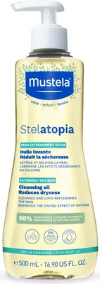 Zdjęcie produktu dla Mustela Bébé Stelatopia olejek pod prysznic Cleansing Oil 500 ml