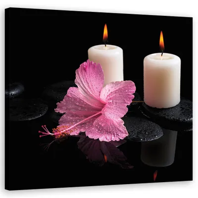 Produktbild von Leinwandbild religiös - violett 40x40 cm Feeby lila wandbild bereit zum aufhängen