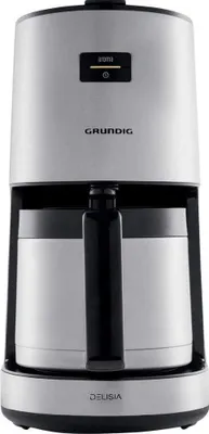 Zdjęcie produktu dla Grundig KM 8680, Przelewowy ekspres do kawy, 1,25 l, 1000 W, Czarny, Stal nierdzewna