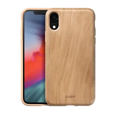 Obrázek produktu pro Podle PINNACLE - Pouzdro pro iPhone XR s přírodním dřevem (třešňové dřevo)