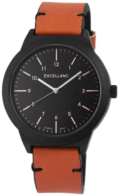 Produktbild von Excellanc Herrenuhr mit Kunstlederionsarmband