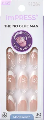 Produktbild von KISS | Künstliche Fingernägel IFM03 - 30 Stück - Blumenmuster - Selbstklebend - Schneller Maniküre